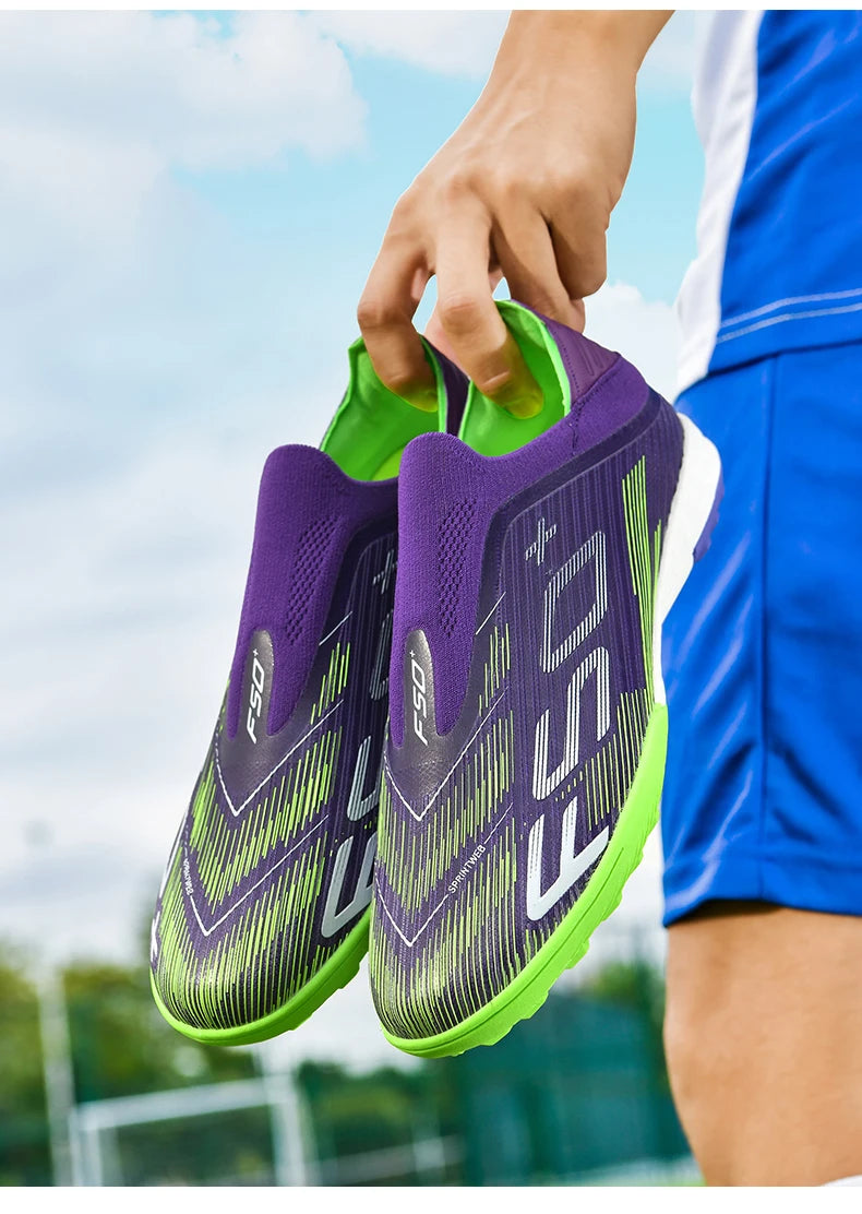 Herenvoetbalschoenen Antislip Indoor Futsal Voetbalschoenen Wedstrijdschoenen voor gras Hoogwaardige sneakers Populaire hoge sneakers voor buiten