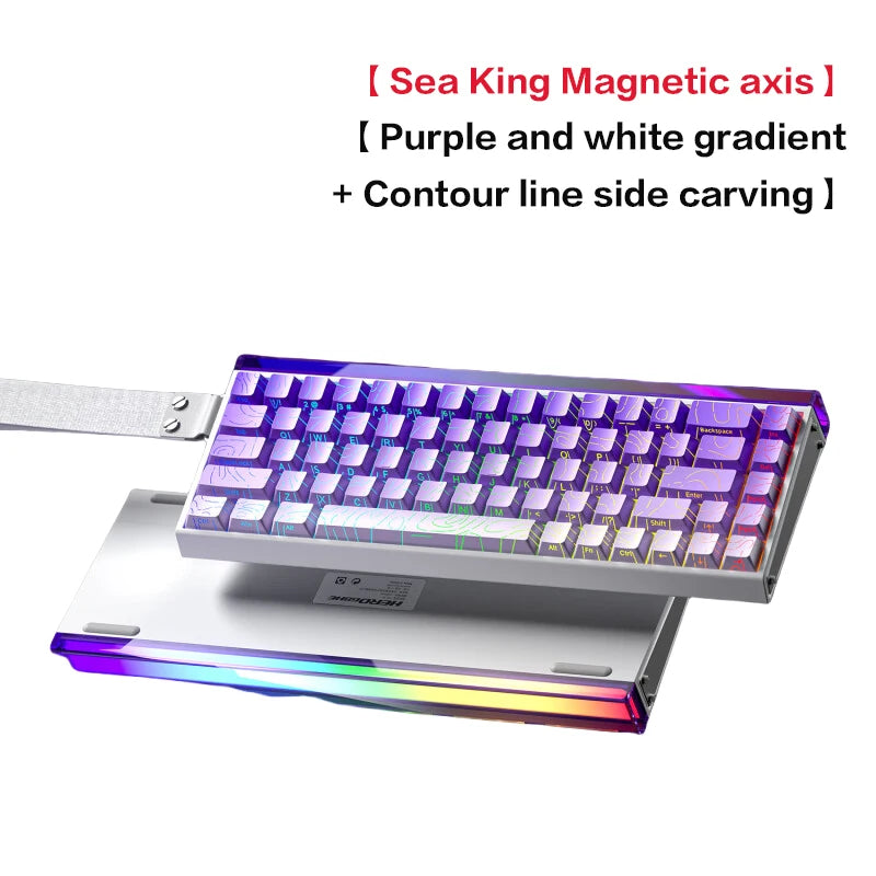 AULA HERO 68 HE Gaming Mechanical Keyboard Magnetic Axis RT Wired RGB Lighting 8K Polling Rate Side Engraving