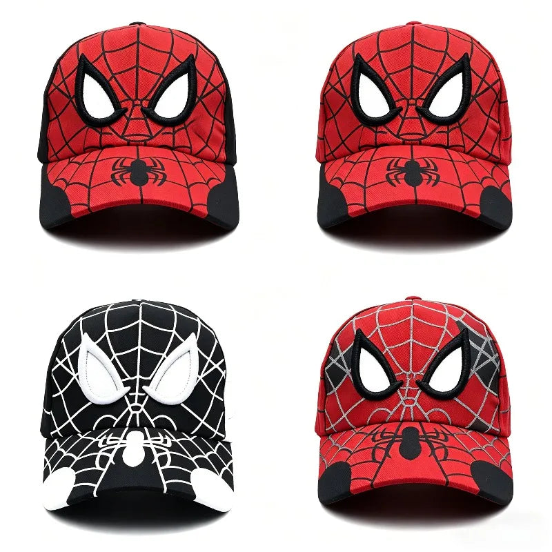 Marvel Spider-Man anime-figur baseballkasket bomuldshat med skygge til studerende, mænd og kvinder – tegneserie-udendørs solhat til udklædning og fødselsdagsgave