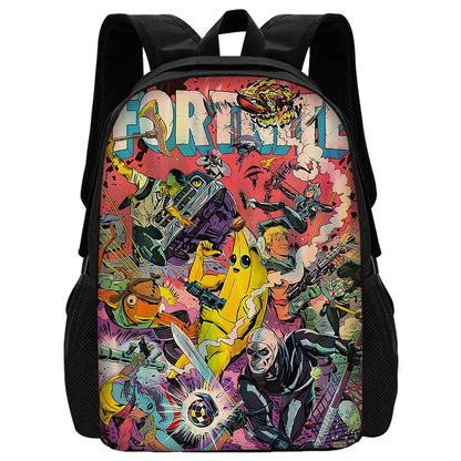 Hot Game Design-F-FortniteS Kid Backpacks Boys and Girls Student Birthday Gift Child School Bags Unisex Camping Durable Rucksack