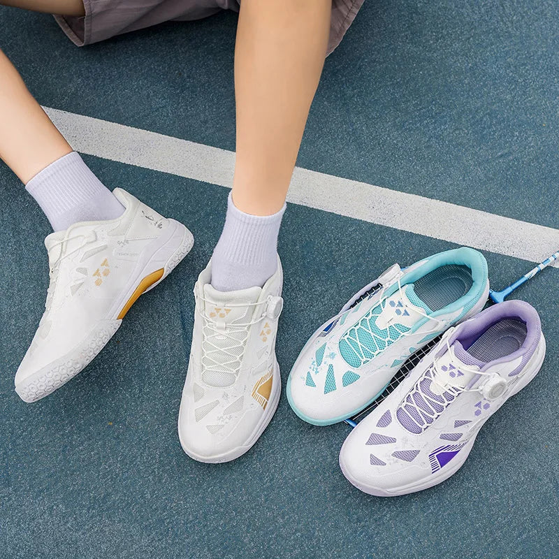Badminton-Schuhe für Herren, Trainings- und Sportschuhe für drinnen und draußen, rutschfest, strapazierfähig, aus Mesh, atmungsaktiv, Tischtennis-Schuhe