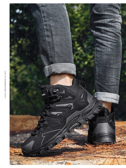 2025 New Hiking Shoes Unisex Outdoor Hiking Sports Shoes Camping Boots Ladies Waterproof Walking Shoes Non-slip Hiking Shoes