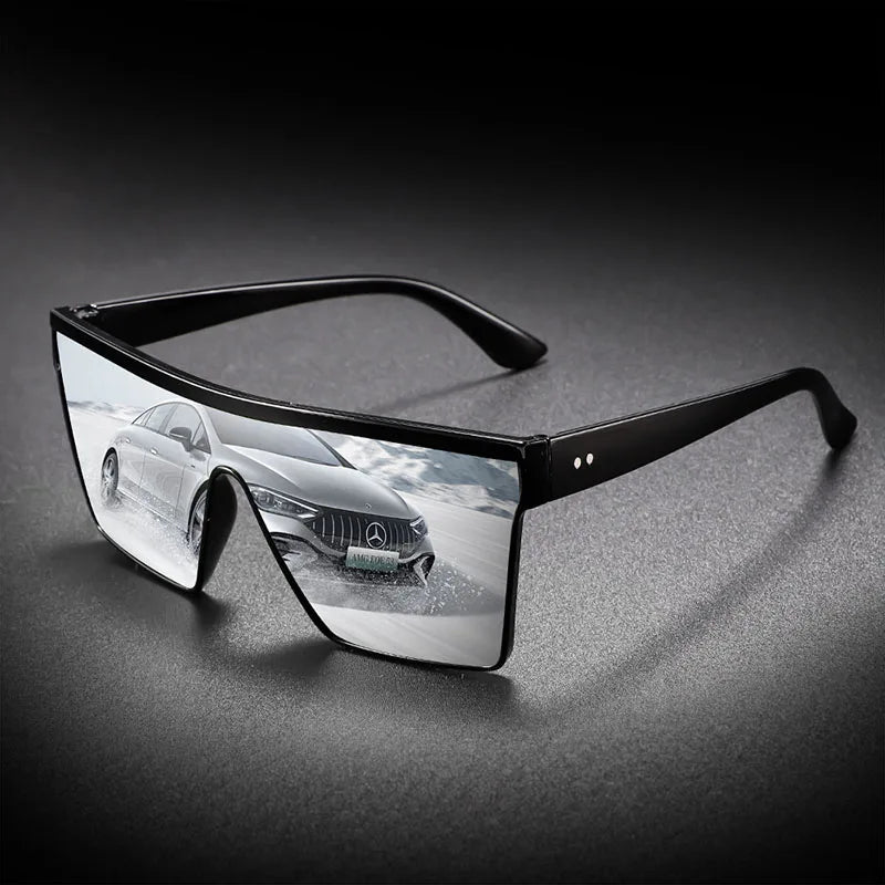 2-4PCS Oversize frame One-piece Goggle Men Woman Sunglasses Interior Accessory Protective Gears Anti Glare Car Driving Glasses