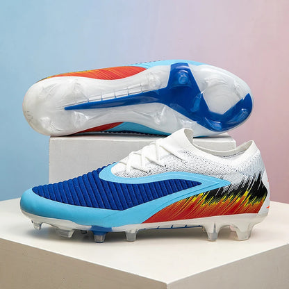 Botas de fútbol para hombre, nuevas, ultraligeras, para entrenamiento al aire libre, dropshipping, zapatillas de fútbol con tacos, clavos largos FG antideslizantes