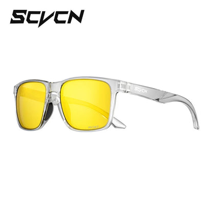 SCVCN Polarized Hiking Eyewear Fishing Sunglasses Cycling Glasses Fashion UV400 Bike Men MTB Sports Bicycle Glasses Outdoor