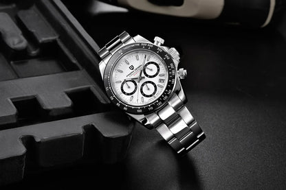 Orologio da uomo PAGANI DESIGN – Modello con quadranti colorati, orologio da polso al quarzo di lusso, cronografo dotato di un movimento