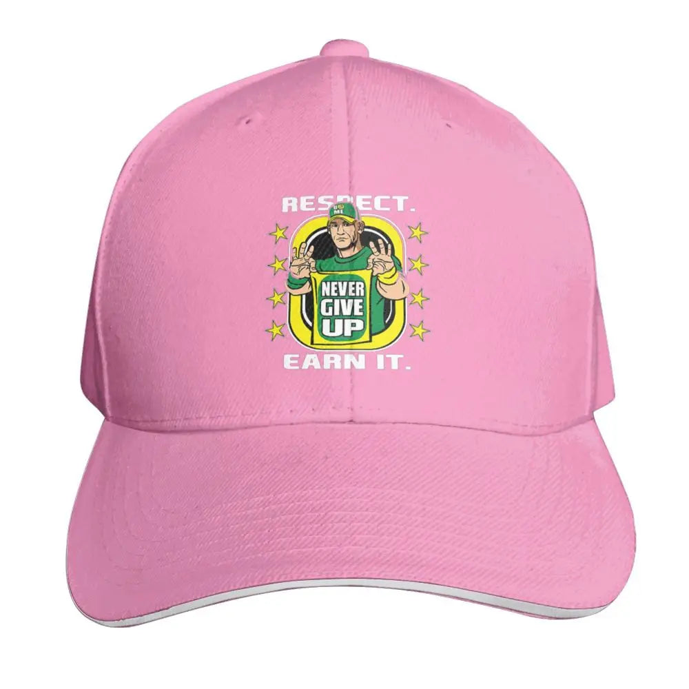 Yellow Wrestling Cena John White Custom Baseball Caps For Mens Unisex Male Beach Sunscreen Hat Snapback Cap