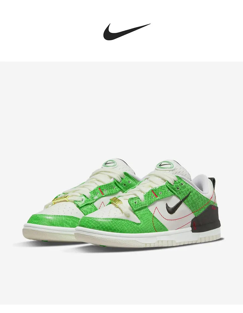 Originální unisexové retro tenisky Nike Dunk Disrupt2 s hadím potiskem, nízký svršek, model DV1491-101
