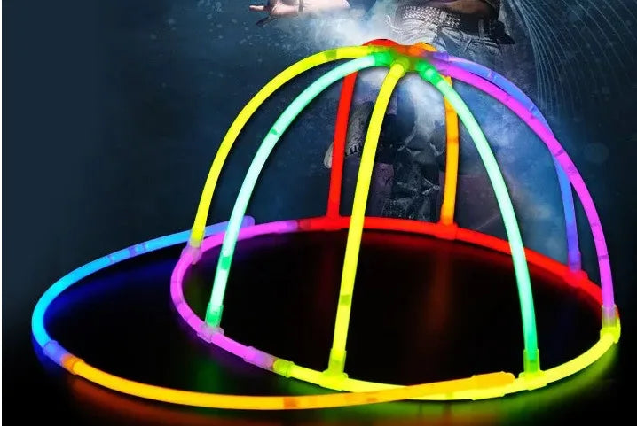 Šviesolaidinė LED kepurė su 7 spalvų švytinčiais elementais, EDC beisbolo kepurės, USB įkrovimas, šviečiančios kepurės, funkcinė LED kepurė