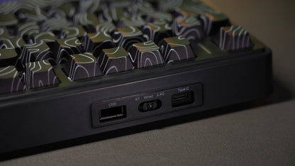 AULA F75Pro Wireless Gaming Mechanical Keyboard 75% Customized RGB Layout Gasket Mounted Side-engraving PBT Keycaps