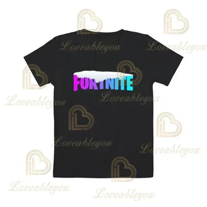 Cartoon-T-Shirt für Jungen und Mädchen, Fortnite-T-Shirt Battle Royale 3D, 3 bis 14 Jahre, Victory Royale, Gaming-Oberteil für Kinder und Teenager