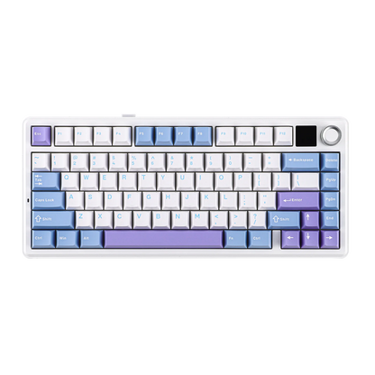 EPOMAKER X AULA F75 MAX Compact 75% Wired/BT5.0/2.4GHz Wireless Mechanical Gaming Keyboard with TFT Screen & Knob for PC/Mac