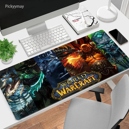 World Of Warcraft Mouse Pad Computer Laptop Mouse Mat Large Mousepad Keyboards Table Carpet  Gaming Desk Play Mats Locking Edge