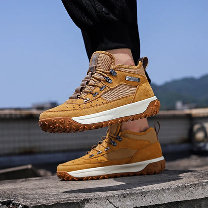 2025 Autumn High-quality Mens Casual Shoes Versatile Trendy Outdoor Wear-resistant Hiking Shoes Lightweight Soft Sports Shoes