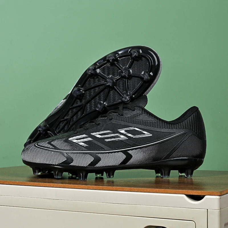 Nouvelles chaussures de football pour hommes, chaussures de sport respirantes, chaussures de football d'extérieur antidérapantes, chaussures de futsal de haute qualité, haute tige, ultralégères, pour les matchs