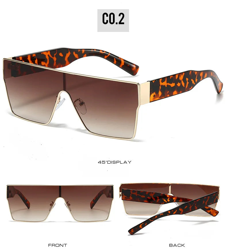 WarBLade Retro Square Sunglasses Men Women 2025 Luxury Brand Designer One Piece Decoration Sun Glasses Men Travelling Eyewear