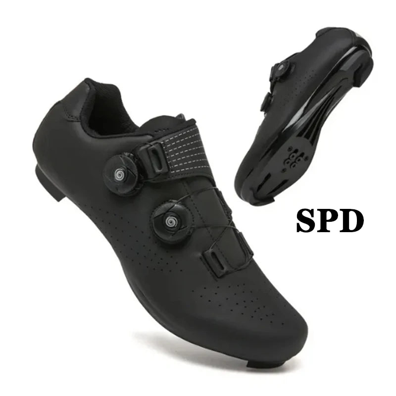 Sapatilhas de Ciclismo Novas para Homem, Auto-Bloqueantes, para Corrida de Estrada, Sapatilhas de Treino sem Bloqueio, Sapatilhas de Ciclismo para Mulher com Encaixes SPD