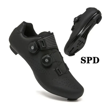 Sapatilhas de Ciclismo Novas para Homem, Auto-Bloqueantes, para Corrida de Estrada, Sapatilhas de Treino sem Bloqueio, Sapatilhas de Ciclismo para Mulher com Encaixes SPD