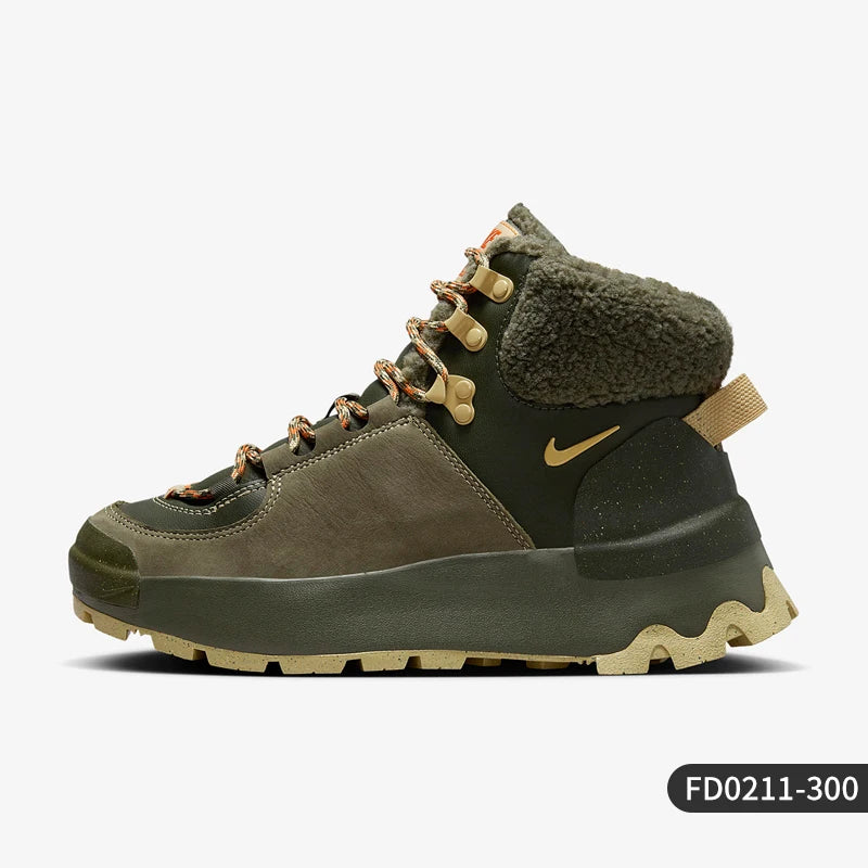 Nike Genuine 2023 Winter New — Sapatos de lazer femininos em fleece quente FD0211-300