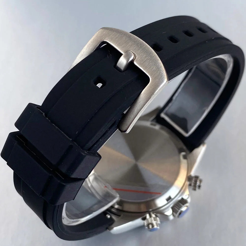 Luxury VK63 Men's Watch Quartz Movement Business Stop Watches 39mm Steel/Rose Gold Date Luminous Dial Fully Chronograph