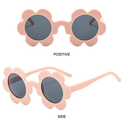 New Trendy Sunflower Sunglasses for Women Retro Round Flower Sun Glasses Fun Novel Disco/Festival/Party Shades for Adults