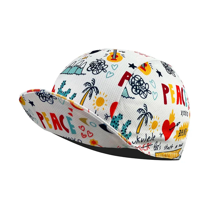 Red Retro Cycling Cap Black Series Most Popular Polyester Cycling Caps Sports Quick Dry Bicycle Hat Men Women Wear Absorb Sweat