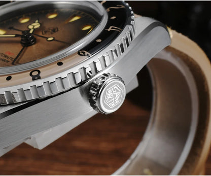 2025 New San Martin SN0134 Men Watch NH34 GMT Sandwich Dial 40mm Bidirectional Sapphire Bezel Luxury Sports Watch 20Bar Watches