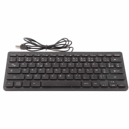 78 Keys German Russian French Keyboard USB Wired Desktop Computer Small Language Keyboard for Home PC Laptop