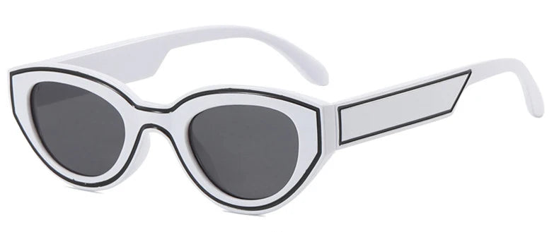 Fashion Unique Irregular Hip Hop Sunglasses Y2k Women Men Retro Glasses Ladies Beach Sunnies Outdoor Sport  with Metal Hinge
