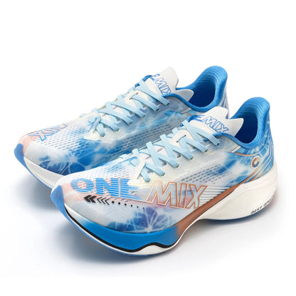 ONEMIX Nylon Carbon Board Marathon Running Racing Shoes, Professional Stable Support, Shock Relief, Ultra-light Rebound Sneakers
