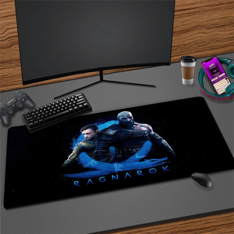 Xxl Mouse Pad God of War Gaming Accessories Keyboard Computer Desk Mat Game Big Carpet 90x40 Large Gamer Cabinet Table Mousepad