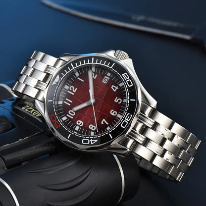 Men's Automatic Mechanical Watch 41mm Stainless Steel Waterproof Case Ceramic Bezel Men's Fashion Business Watch