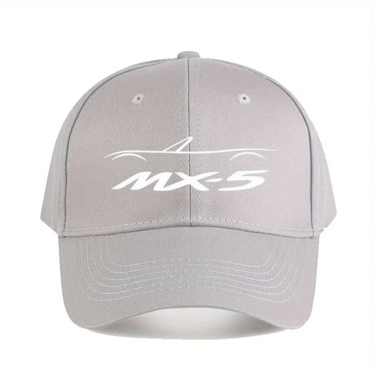 MX5 NA Baseball Cap for Men & Women - Stylish Black Polyester Hat with White Logo, Durable Outdoor Fishing & Casual Wear Cap