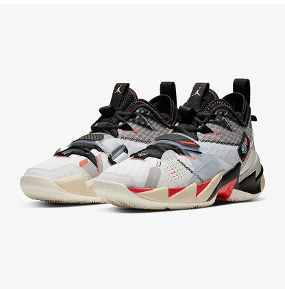 Ténis de basquetebol Nike Genuine JORDAN para homem, cano médio, almofadados e duráveis CD3002-101