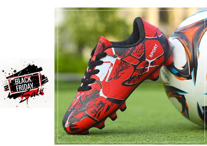 Children Soccer Shoes Sports Society Field Boy Football Shoes Futsal Fast Indoor Sneakers Original Ankle Cleats Football Boots
