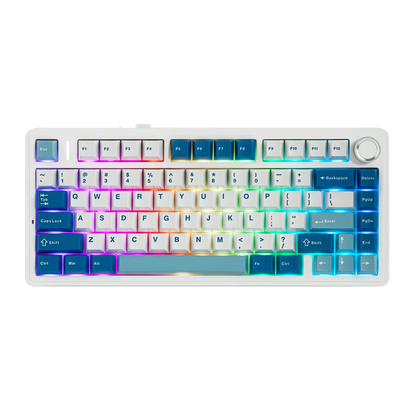 EPOMAKER x AULA F75 Ultra VIA Programmable 75% ANSI US QWERTY Layout Gasket Wired/Bluetooth/2.4Ghz Wireless Mechanical Keyboard