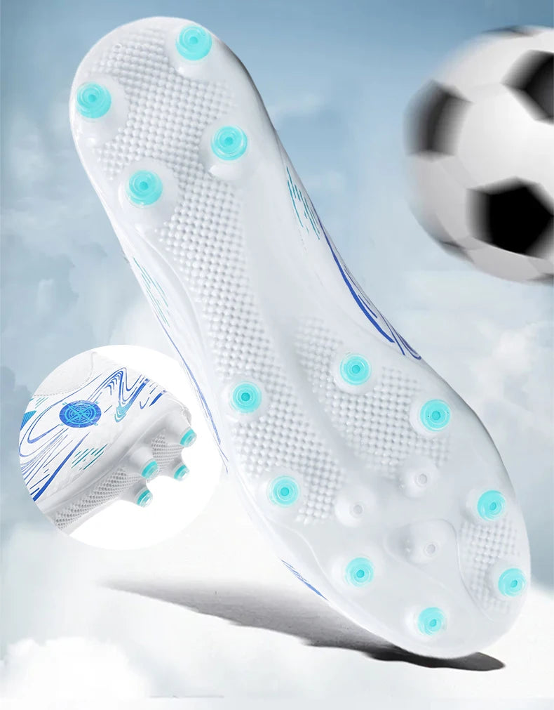 Chaussures de football professionnelles antidérapantes pour enfants, chaussures de sport d'extérieur pour garçons, baskets de futsal pour matchs et entraînements
