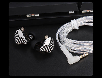 GK KUNTEN HiFi Dynamic Driver Earphones Wired In-Ear Headphones with Microphone, Detachable Cable DJ Music Earbuds, Professional HiFi Audio Earphones