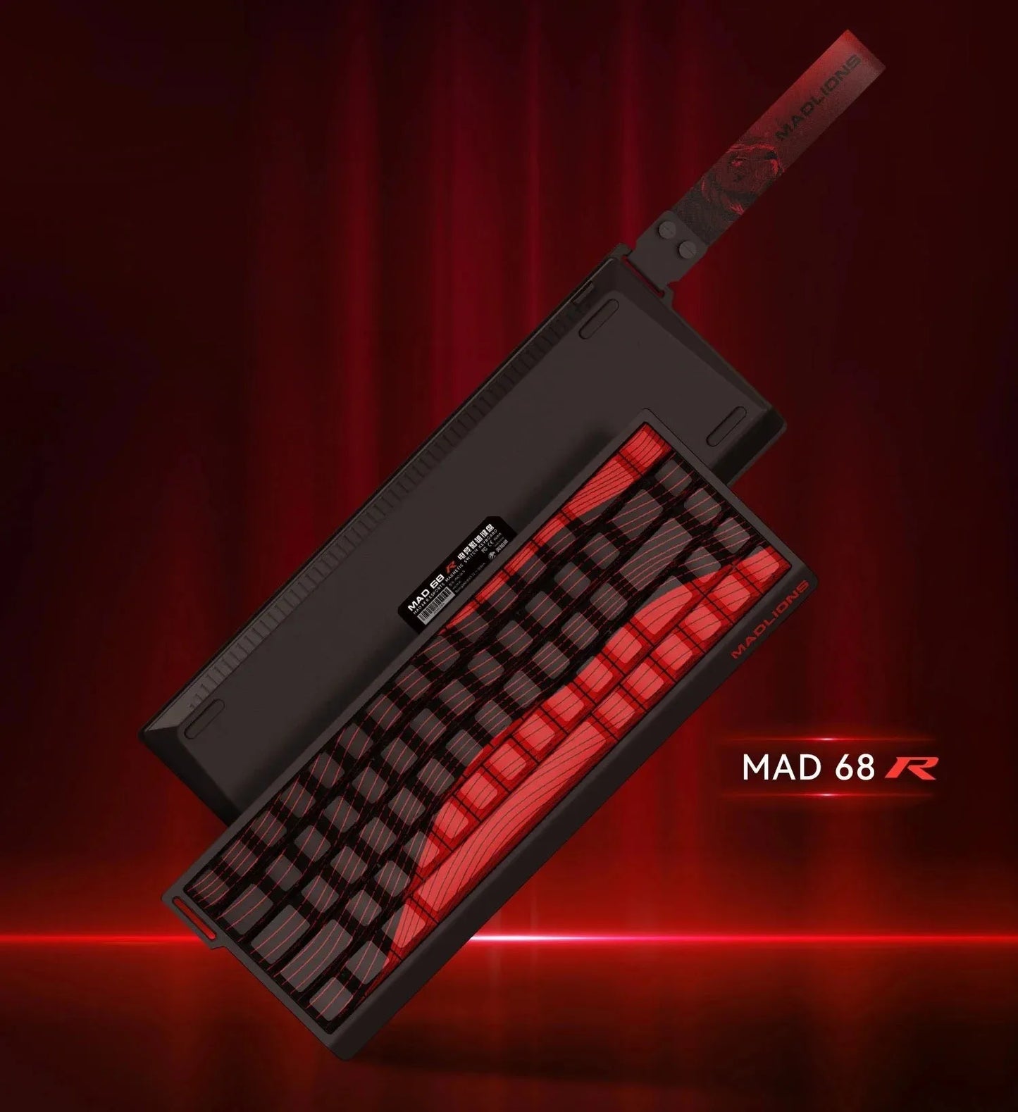 MADLIONS MAD 60/68HE Gaming Magnetic Switch Keyboard, Wired Mechanical Gaming Keyboard with 8K Polling Rate, Rapid Trigger, Hot Swappable RGB 61/68 Keys