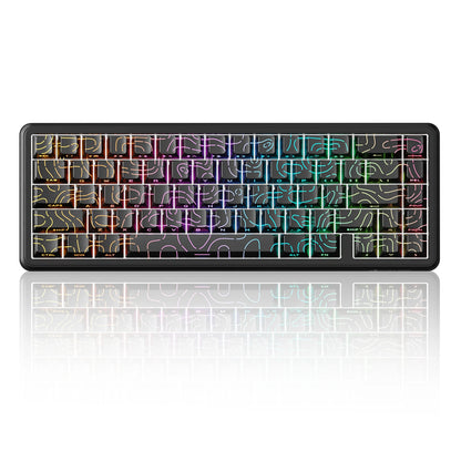 ATTACK SHARK X65 HE Magnetic Switch Rapid Trigger Keyboard, 65% Wired Gaming Keyboard with 8000 Hz Polling Rate