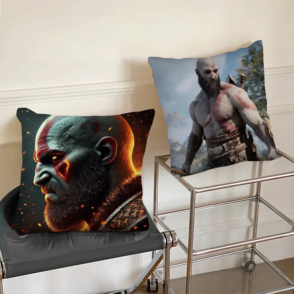 1pc The Last Of Us God Of War Pillow Case Square Bedroom Sofa Leisure Comfort Cushion Car Living Room Home Decoration