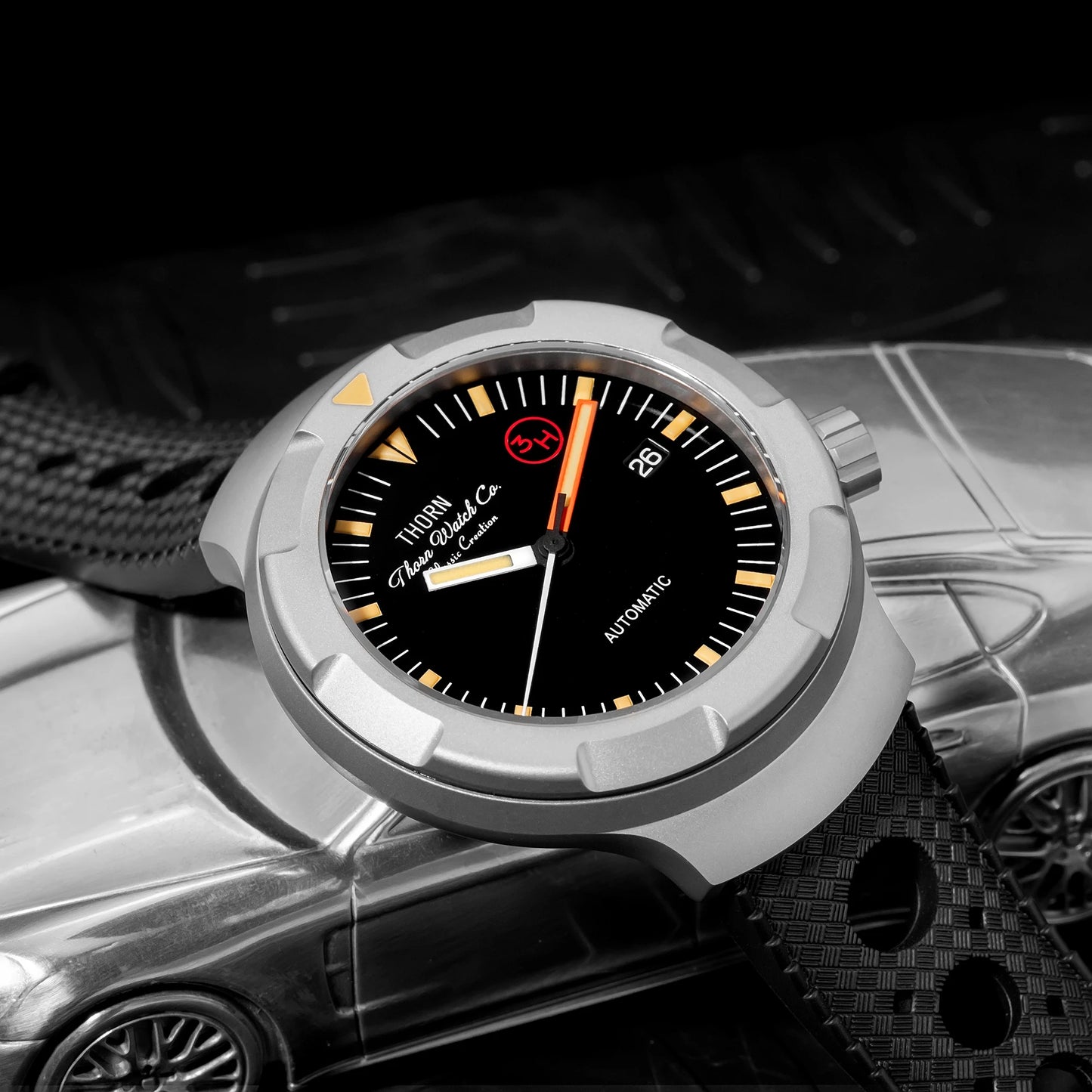 THORN T011 Men's Titanium Watch PT5000 Automatic Movement Mechanical Tribute Vintage Watches Sapphire Luminous 10Bar Waterproof