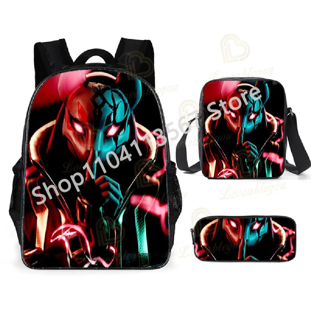 3Pcs/Sets Fortnite School Bags for Boys Girls Cartoon Battle Royale Game Book Bags Sets Games Backpacks School Gifts