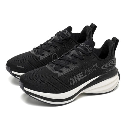 ONEMIX Men's Running Shoes Air Cushion Sneakers Breathable Mesh Outdoor Athletic Height Increase Walking Shoes Size EU 35-47