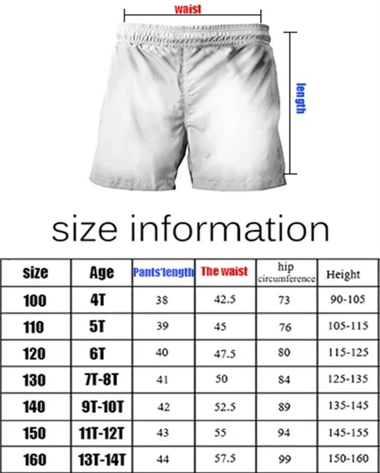 2026 Cute Cartoon Print Kids Summer Cotton Shorts with Super Mario, Soft for Kids, Suitable for Daily Wear and Outdoor Fun