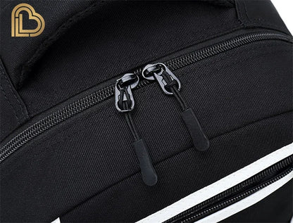 Yule Trooper F-Fortnited Battle Royale Rucksack mit USB-Ladeanschluss, Anime-Figuren, Lern- und Schreibwarenfach für Schüler