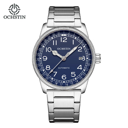 OCHSTIN Automatic Mens Watches Top Brand Luxury Auto Date Mechanical Military Sports Male Clock Luminous Hands Gift for Husband