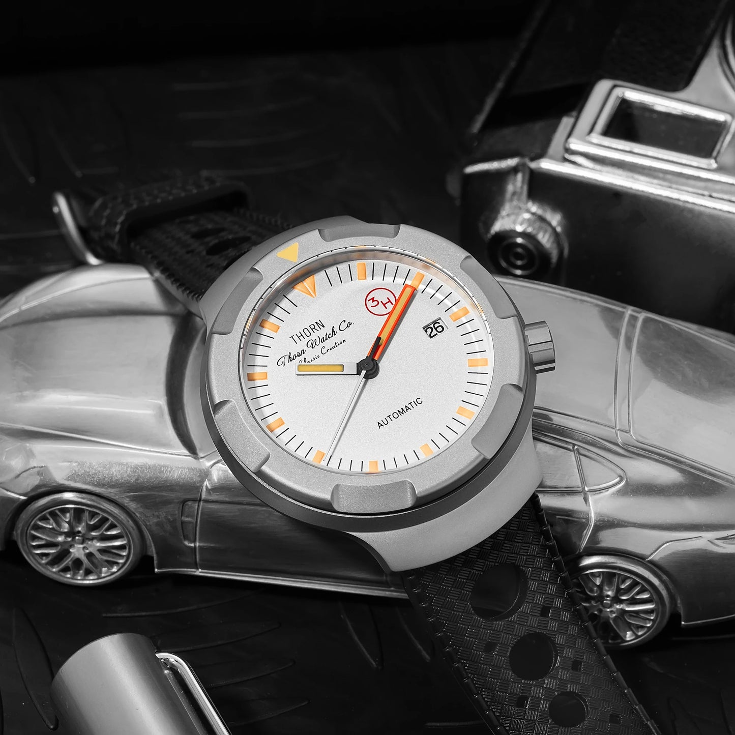 THORN T011 Men's Titanium Watch PT5000 Automatic Movement Mechanical Tribute Vintage Watches Sapphire Luminous 10Bar Waterproof