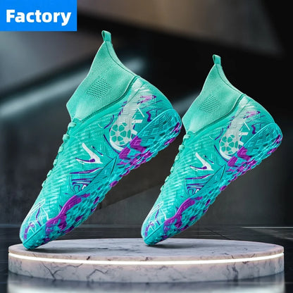 Chaussures de football professionnelles pour hommes, crampons de football, chaussures de football originales pour terrain intérieur, bottes d'entraînement sur gazon TF/FG, baskets