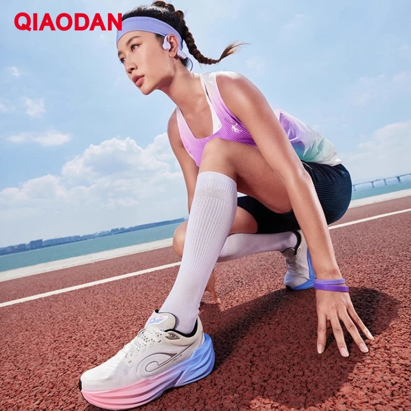 QIAODAN TG1.0 Maratonløbesko til kvinder – Ny platform, stødabsorberende, bløde langdistancesko QDB022253285